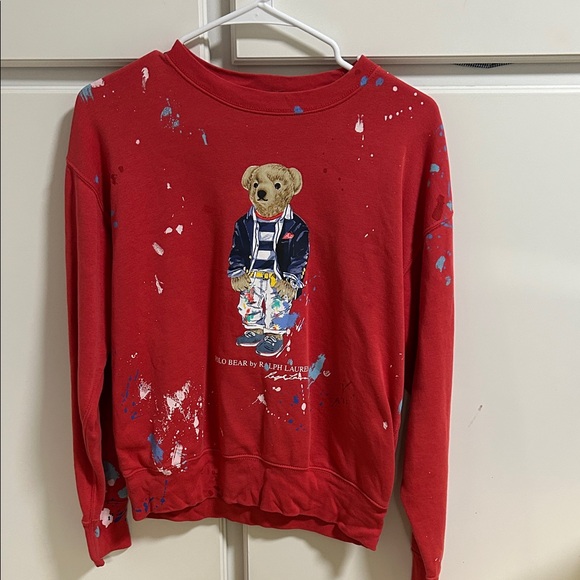 Polo Ralph Lauren Tops - Polo Ralph Lauren Red Bear Sweatshirt